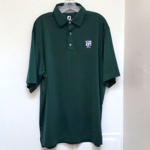 🏠 Footjoy Men's Emerald Green Polo Golf Short Sleeve Size L